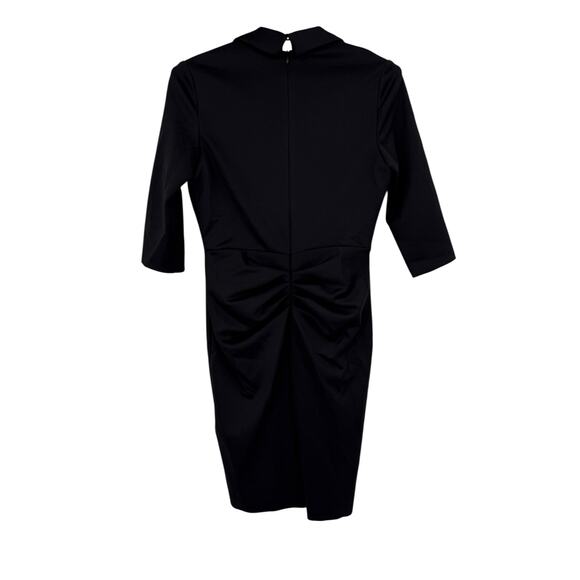 Xscape Ruffled ruched midi black size 16 - Picture 5 of 7